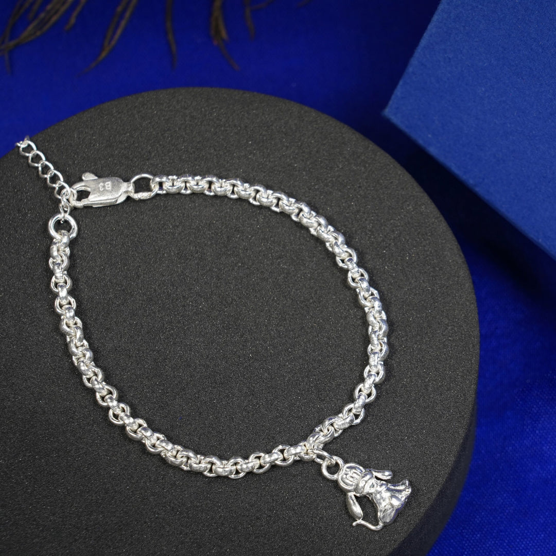 Goofi silver charm bracelet