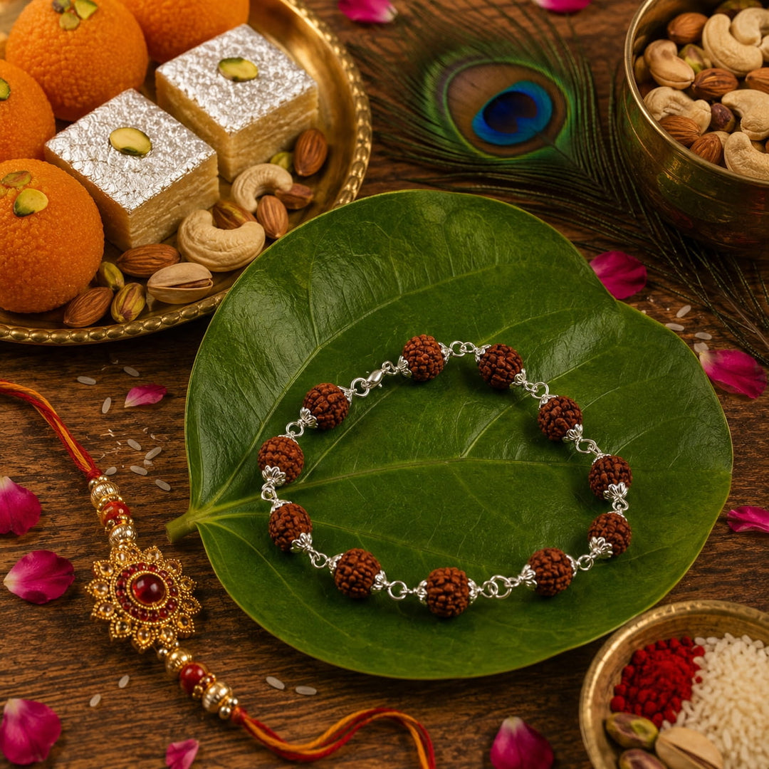 Rudraksha Rakhi Bracelet