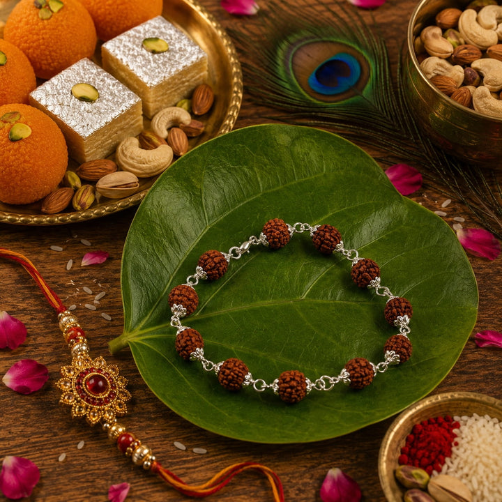 Rudraksha Rakhi Bracelet