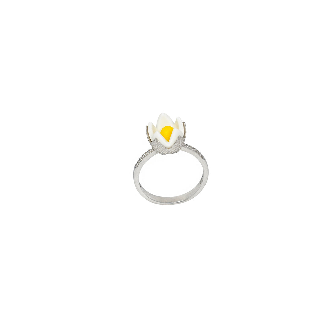 Yellow lotus ring