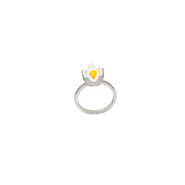 Yellow lotus ring