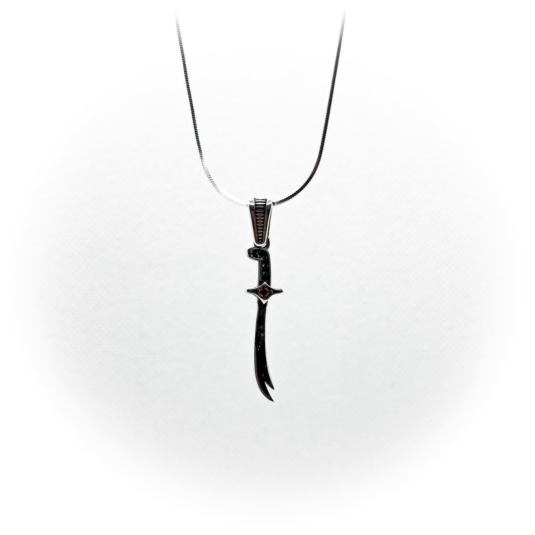 Double attack sword pendant