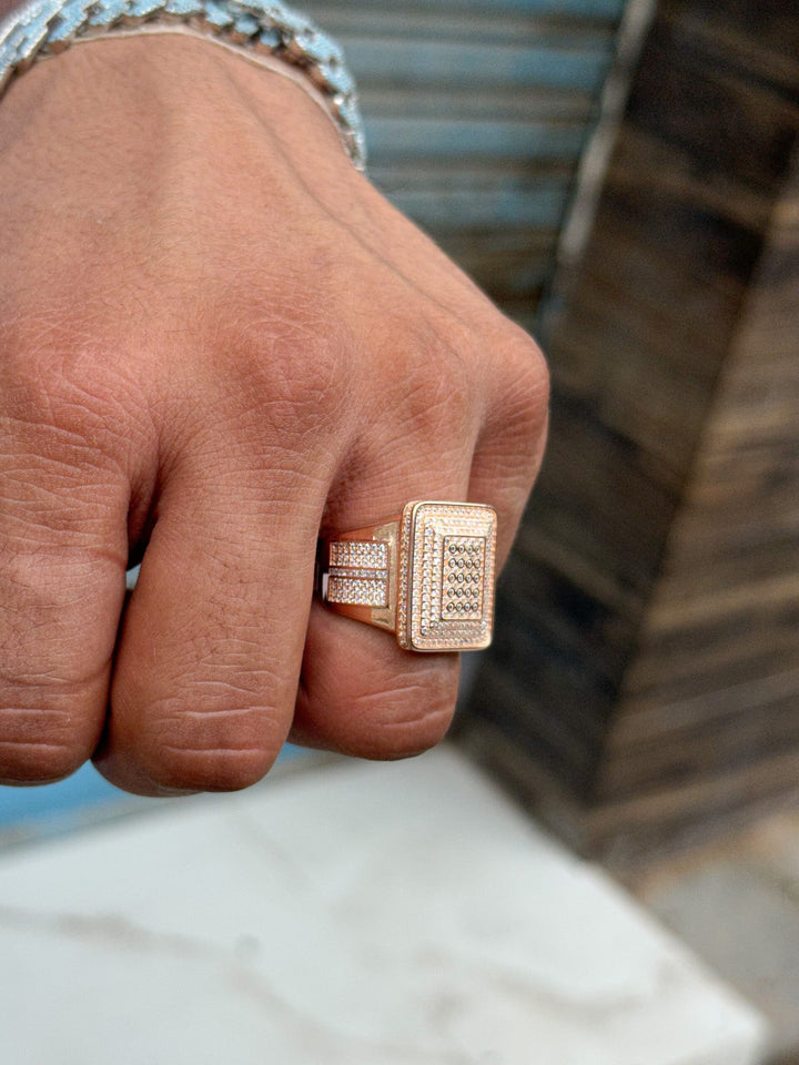 Rose gold emperor ring