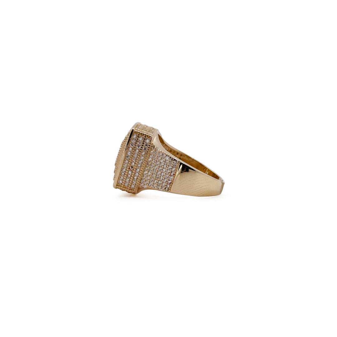 Rose gold maharaja ring