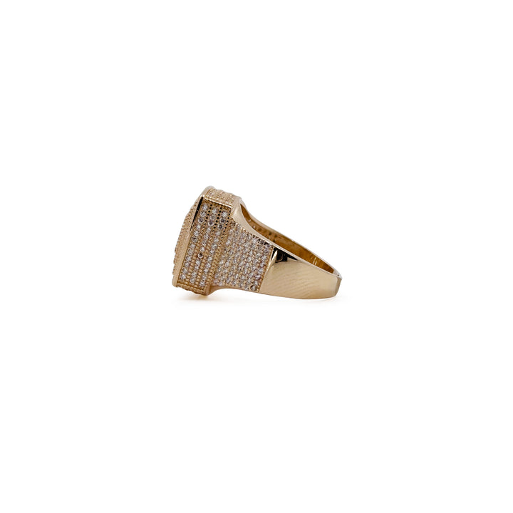 Rose gold maharaja ring