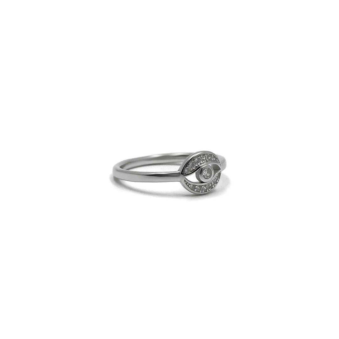 Diamond Evil Eye Ring