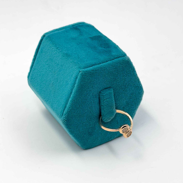 Double Loops Rose Gold Ring