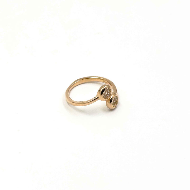 Double Loops Rose Gold Ring