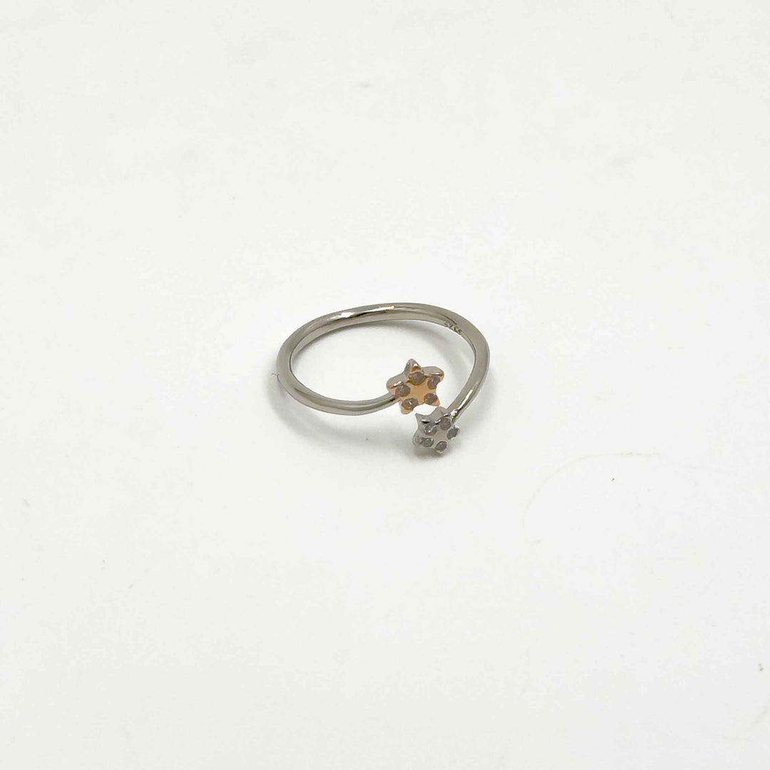 Two Stars Dual Tone Ring