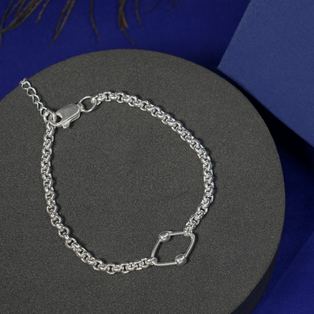 Silver casting bracelet