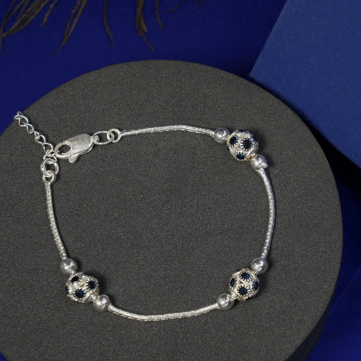 Beaded silver Bracelets