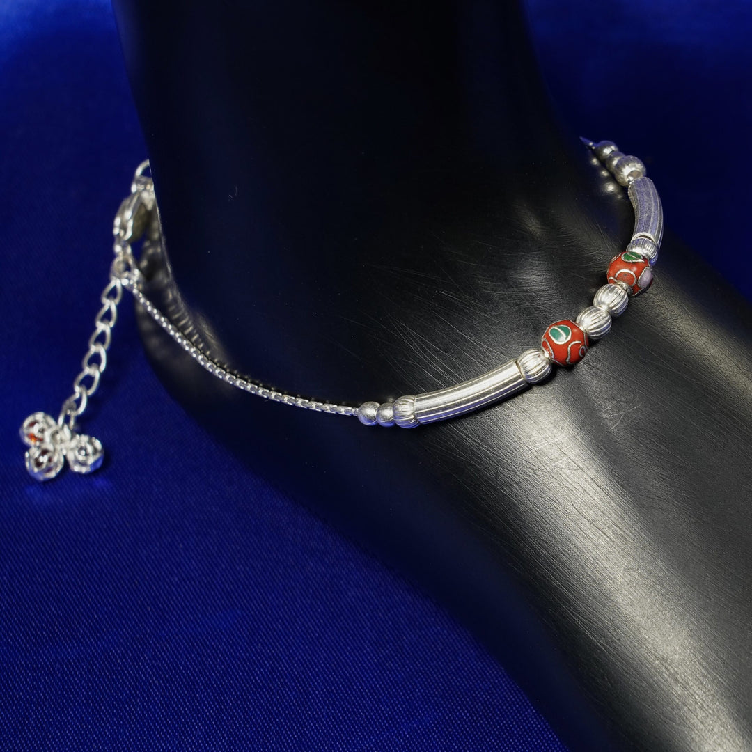 Antique ball work anklet