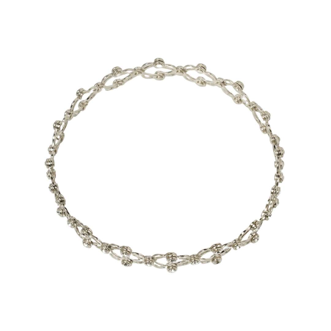 Silver supple bracelet (magic band)