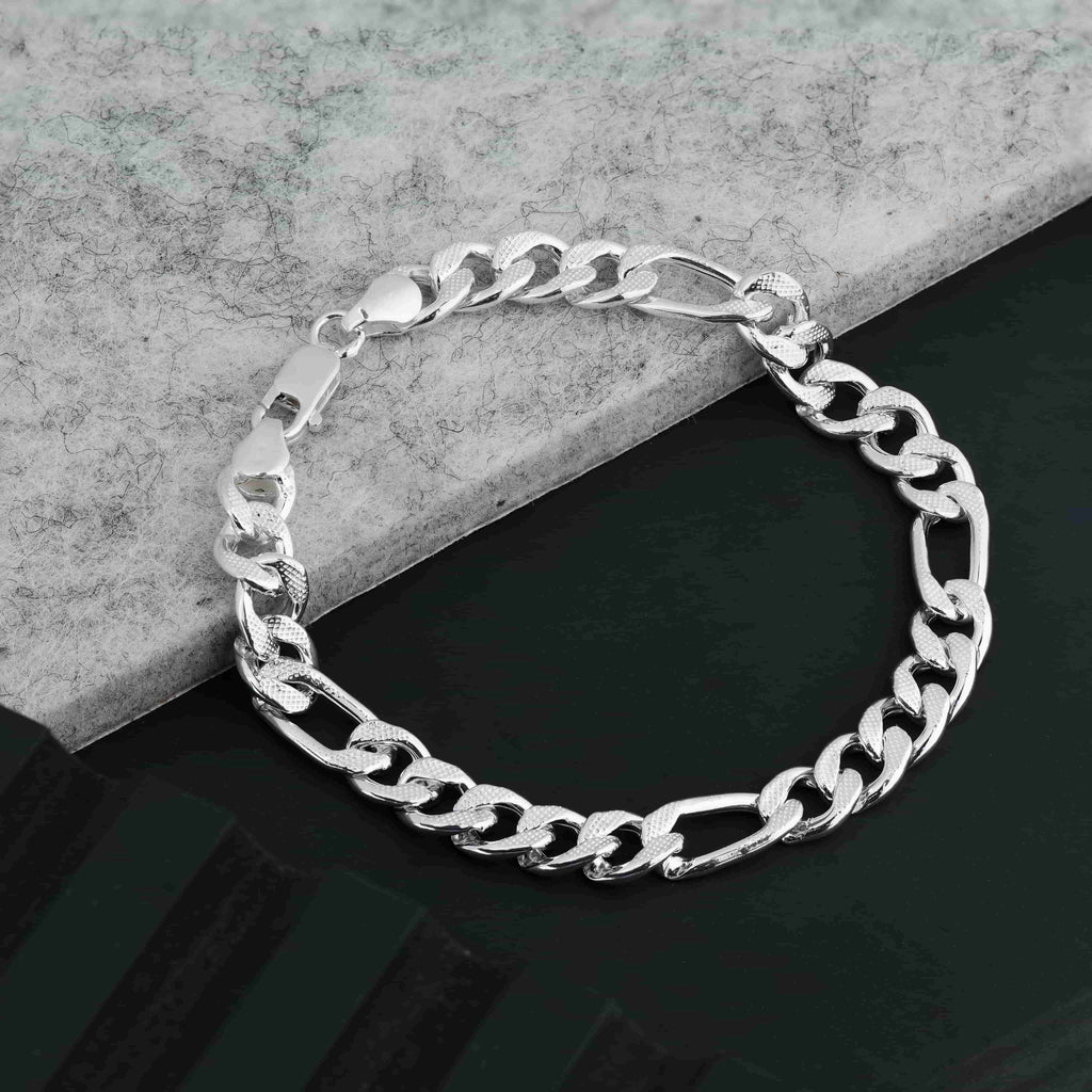 Fancy Figaro Bracelet – Saatvik Silver